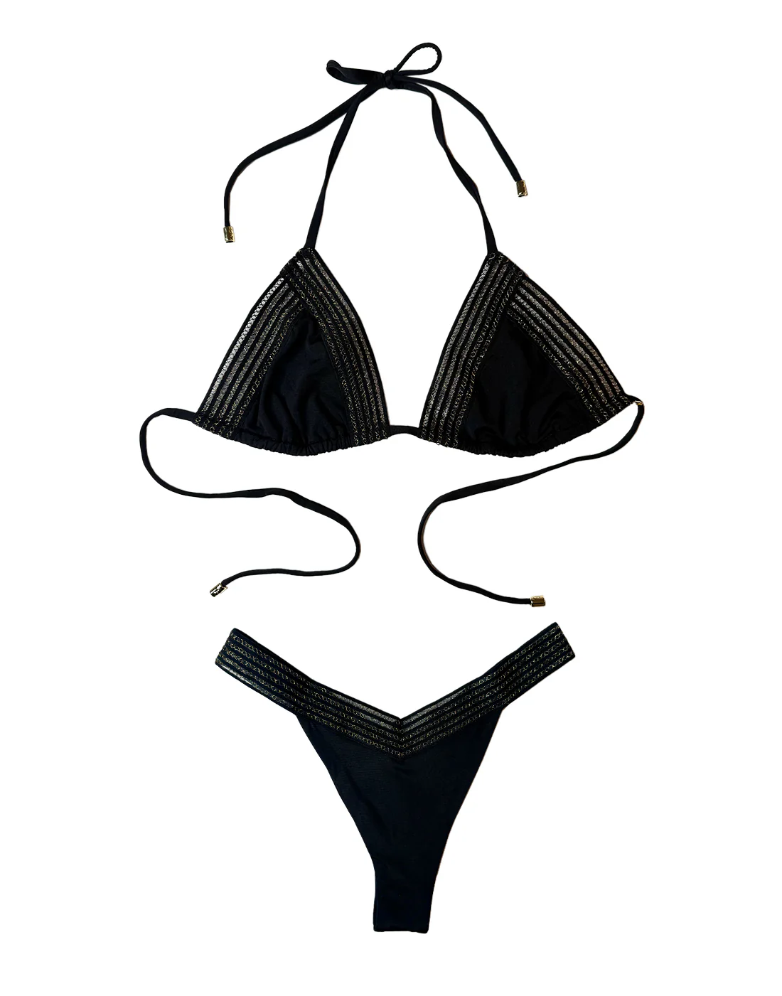 Addie Triangle Top - Black - Image 6