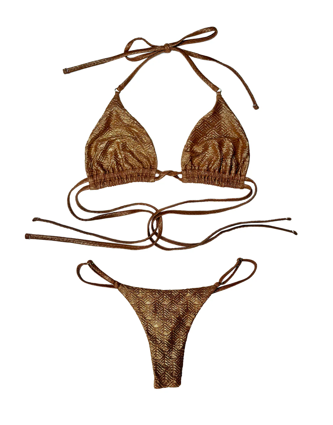 Shannon Triangle Top - Gold Diamond - Image 7