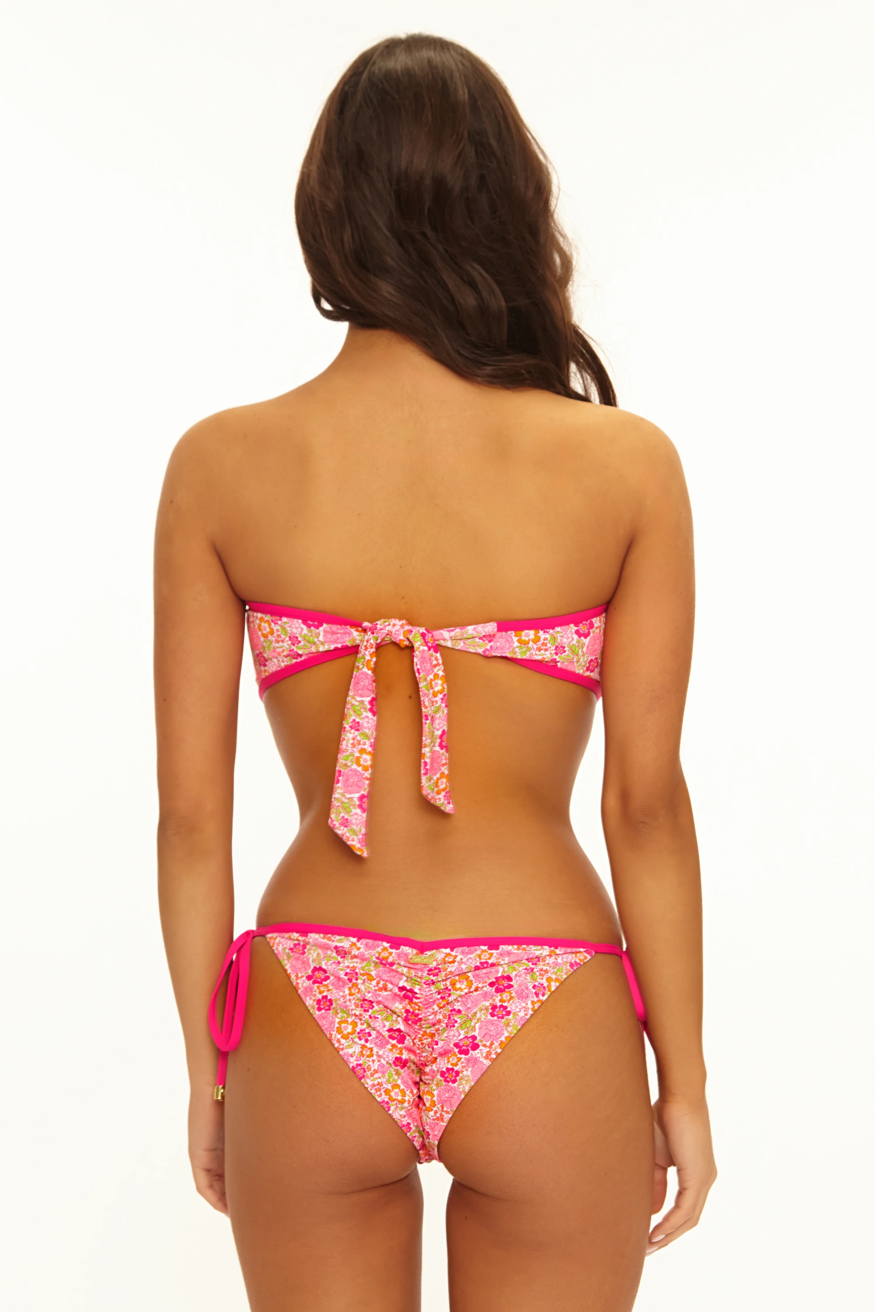Ella Bandeau Top - Neon Floral - Image 3