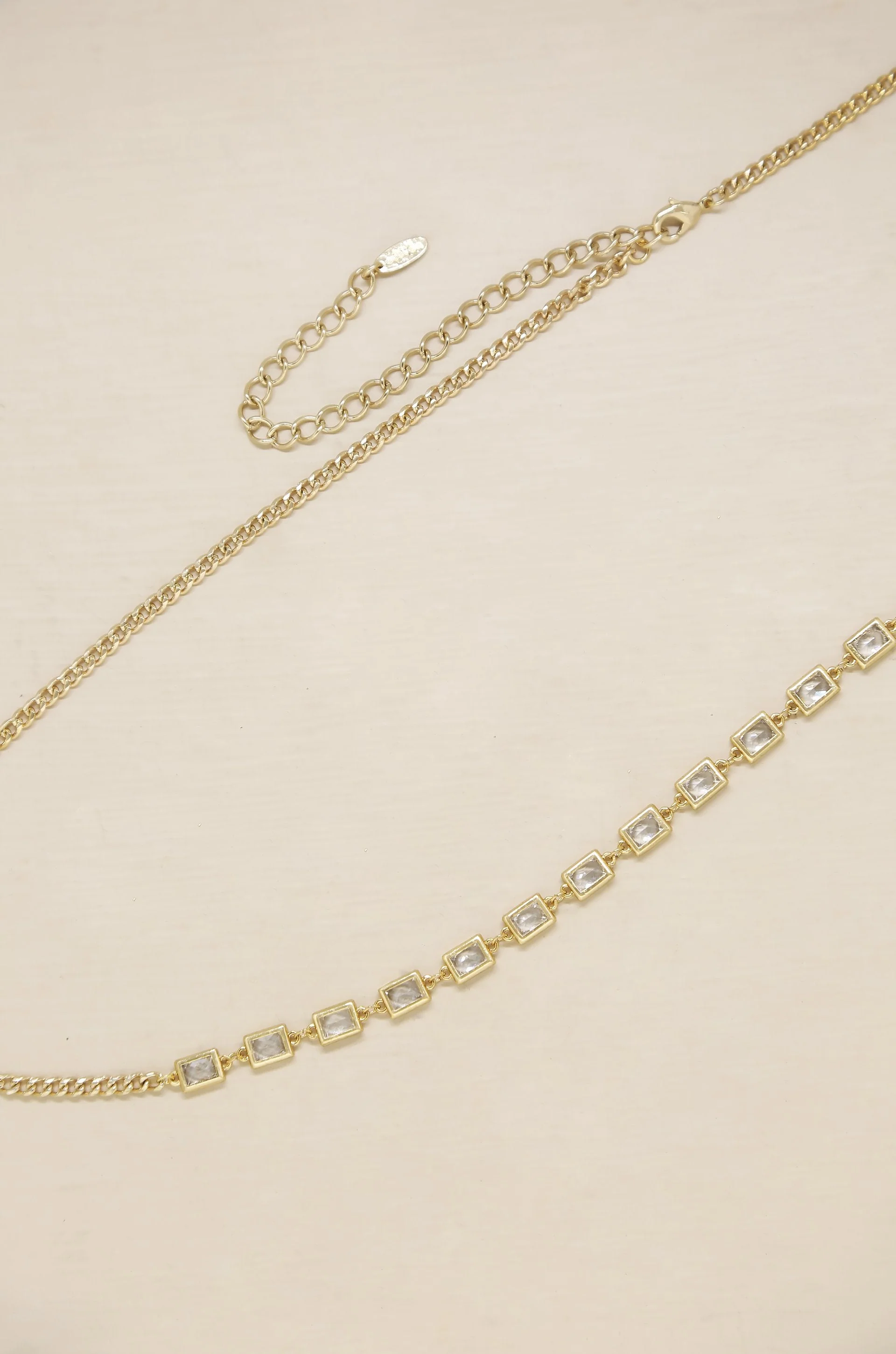 Iris Crystal and Gold Body Chain by Ettika - Image 3